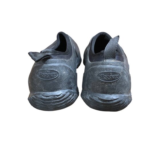 Sloggers Mens 11 Black Waterproof Slip-On Garden Rain Shoes Comfort - Picture 4 of 12